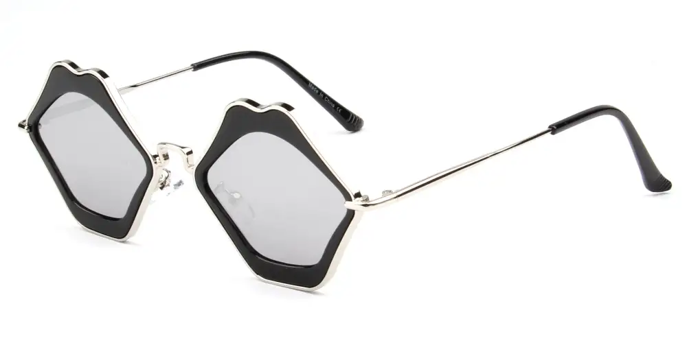 Funky Kissing Lip Shape Hippie Party Sunglasses