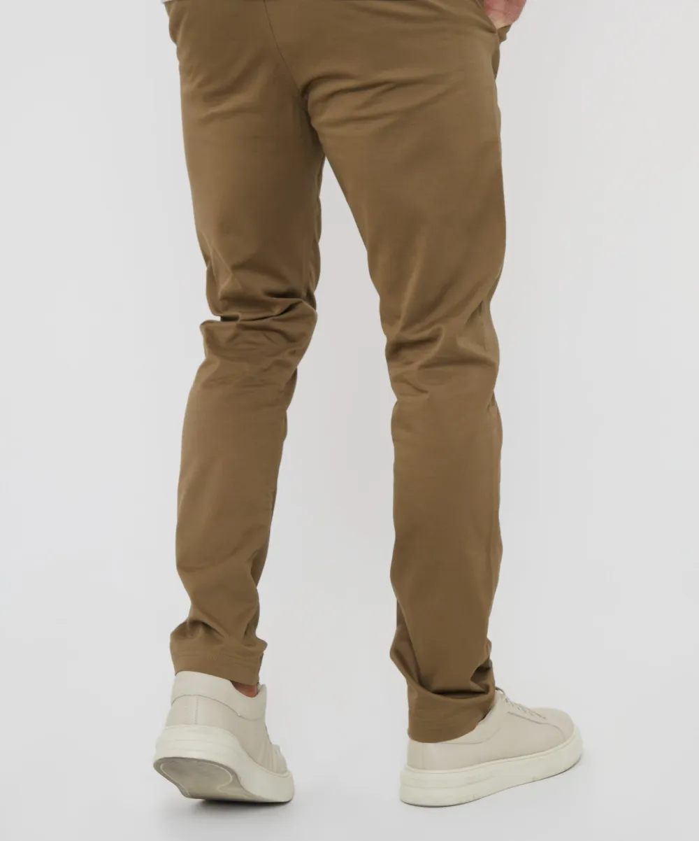 Men's Dark Stone Slim-Fit Chino Pants