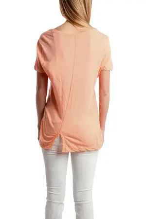 Scoop-Neck Cashmere Cotton T-Shirt