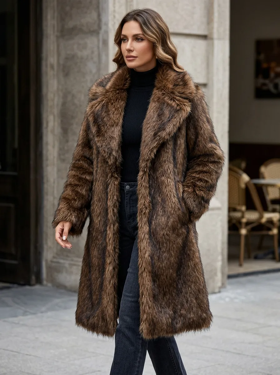 Women's Faux Fur Winter Coat