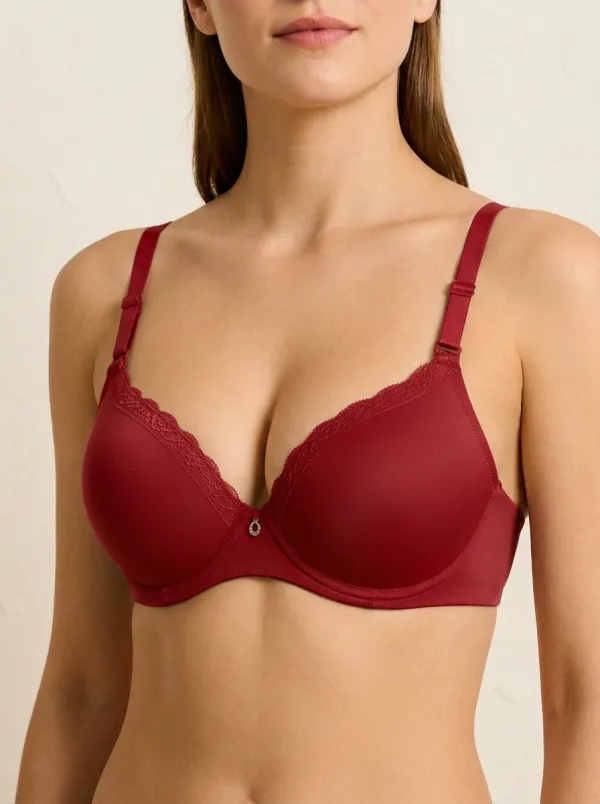 Women's Padded Lace-Trim Bra