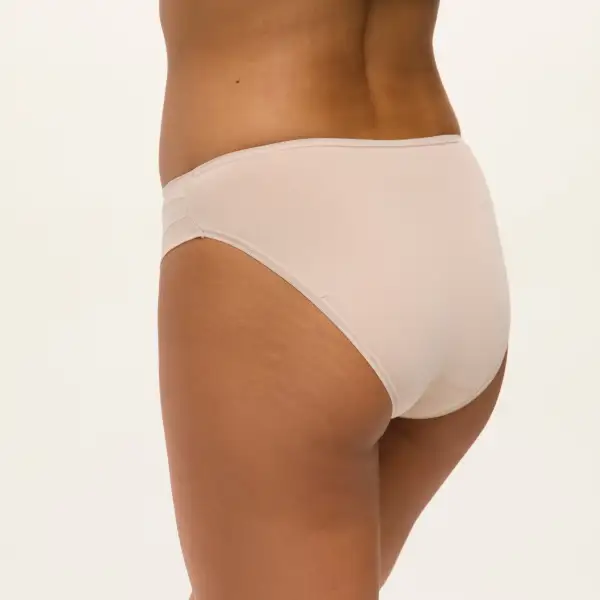 Women's Seamless Elastic Waistband Cotton Gusset Cotton Bikini Panty