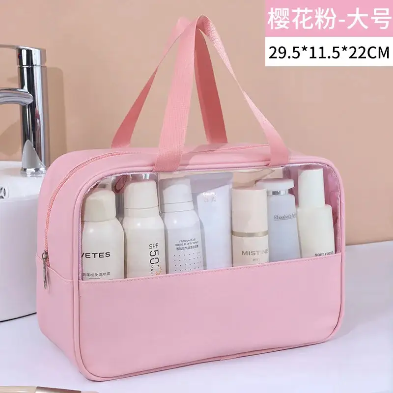 Contemporary Utility: Multifunctional Transparent Accessory Bag