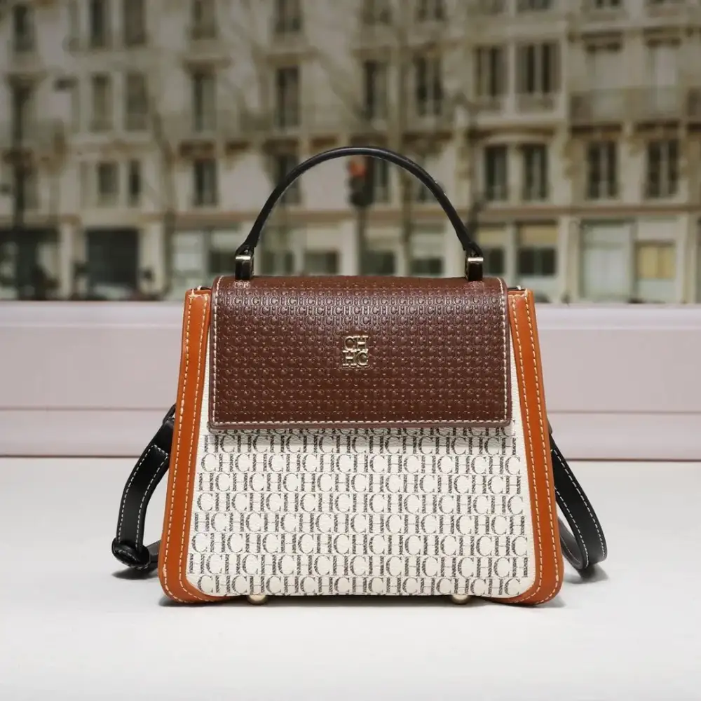 Elegant Luxe: Designer Leather Crossbody Shoulder Purse