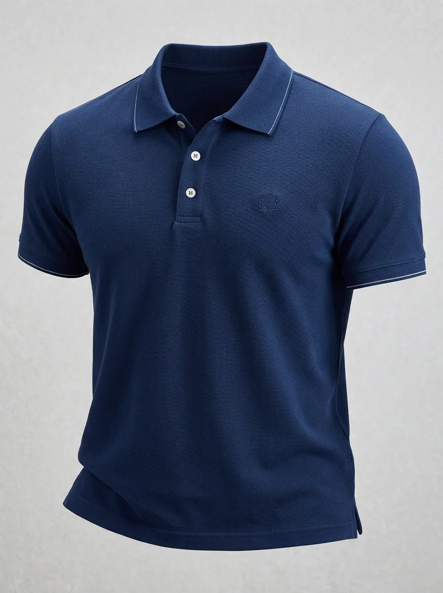 Refined Adventure-Style Men's Polo Shirt
