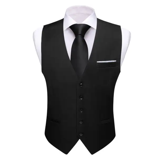 Solid Formal Dress Vest