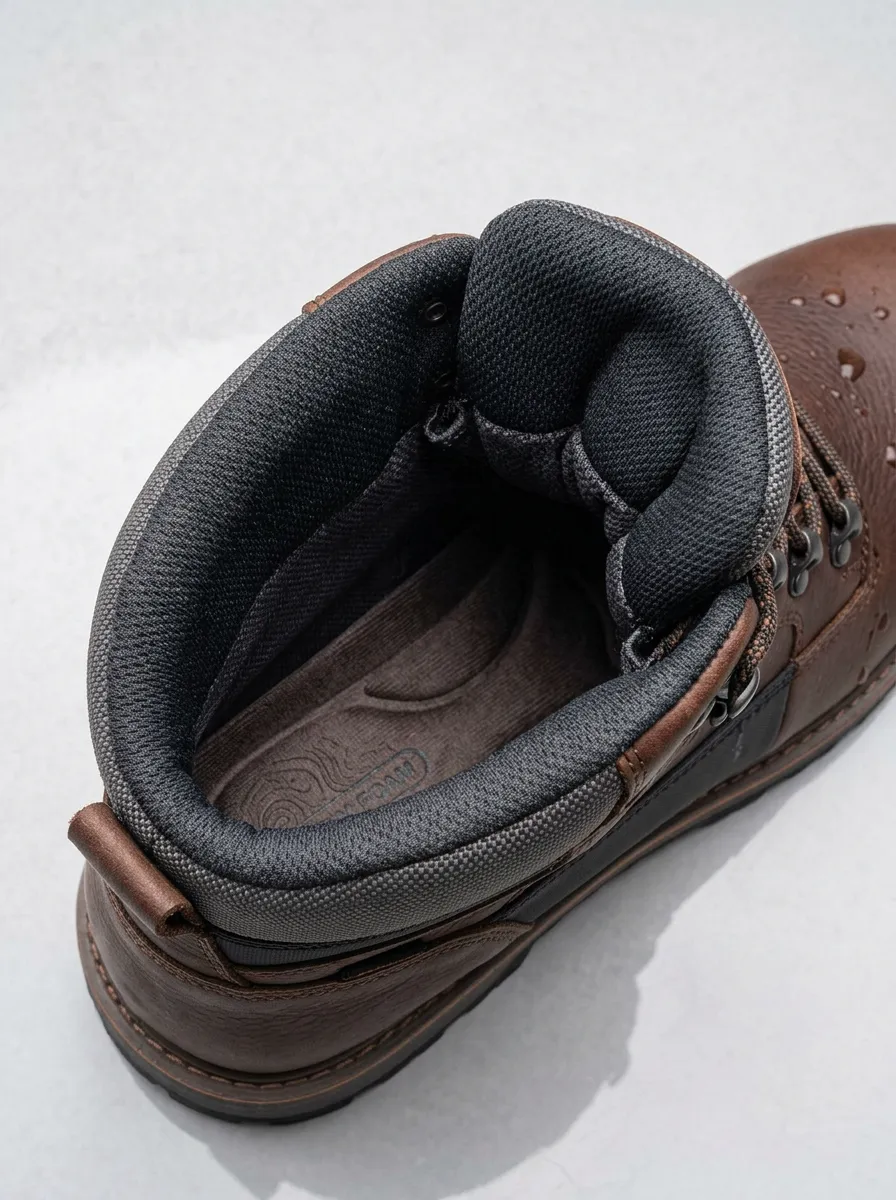 Protective-Look Leather-Look Workwear Men's Waterproof Work Boots