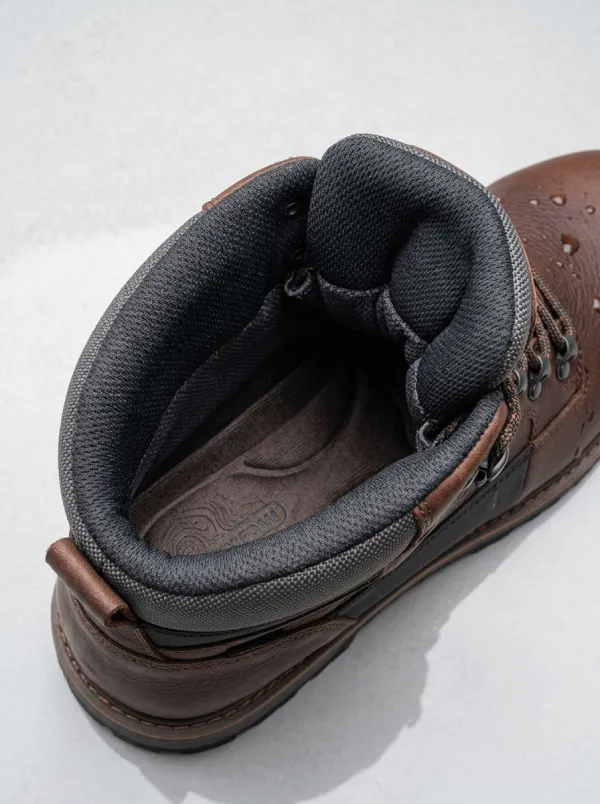 Protective-Look Leather-Look Workwear Men's Waterproof Work Boots