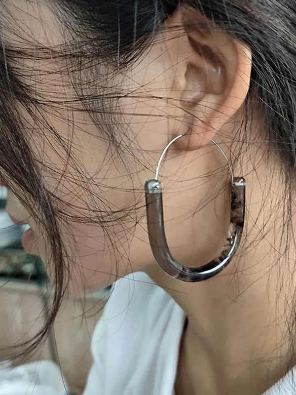 Minimal Textured Drop Earrings