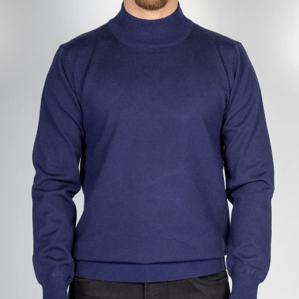 Contemporary Slim Fit Viscose Turtleneck Sweater