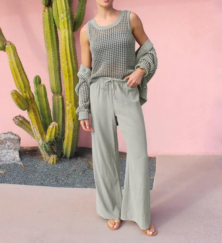 Woven Layered  Pants