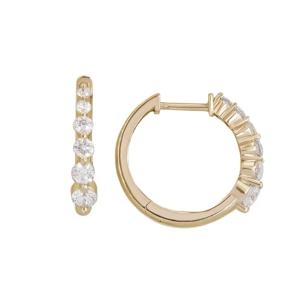 Hoop Earrings Diamond Earrings