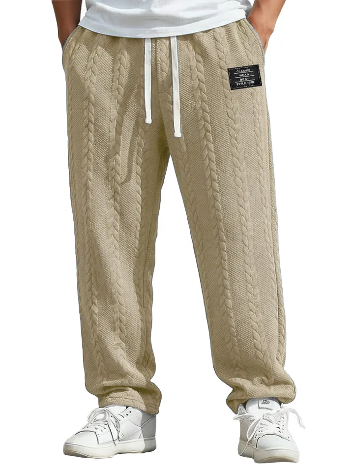 Jacquard Pocket Relaxed Trousers
