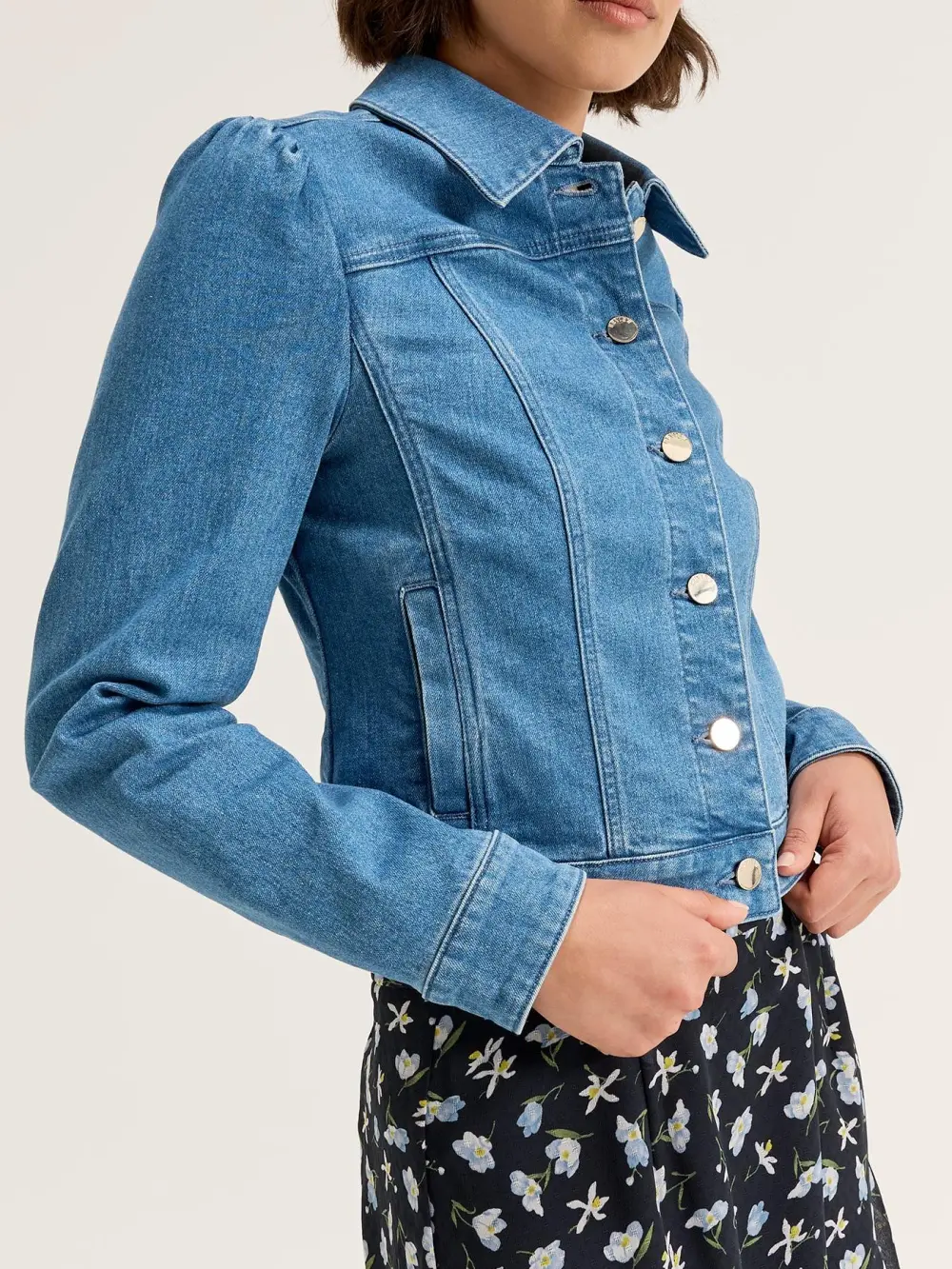 Vintage Slim Blue Denim Jacket
