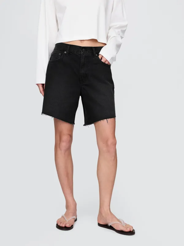 Cotton Denim Shorts