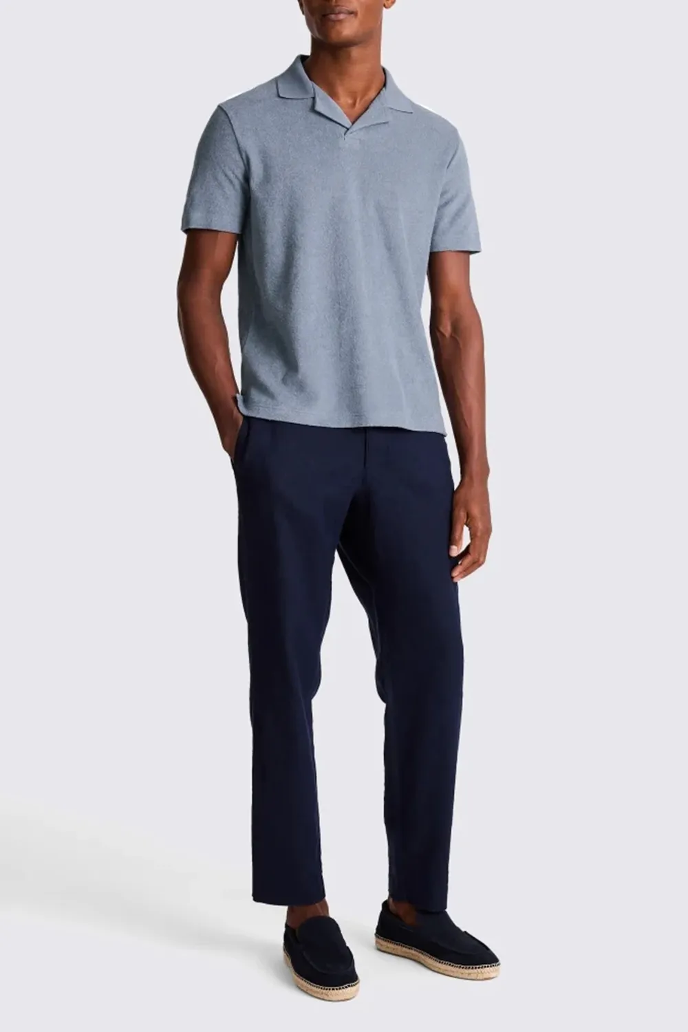 Men'sTaupe Captain-Collar Polo Shirt