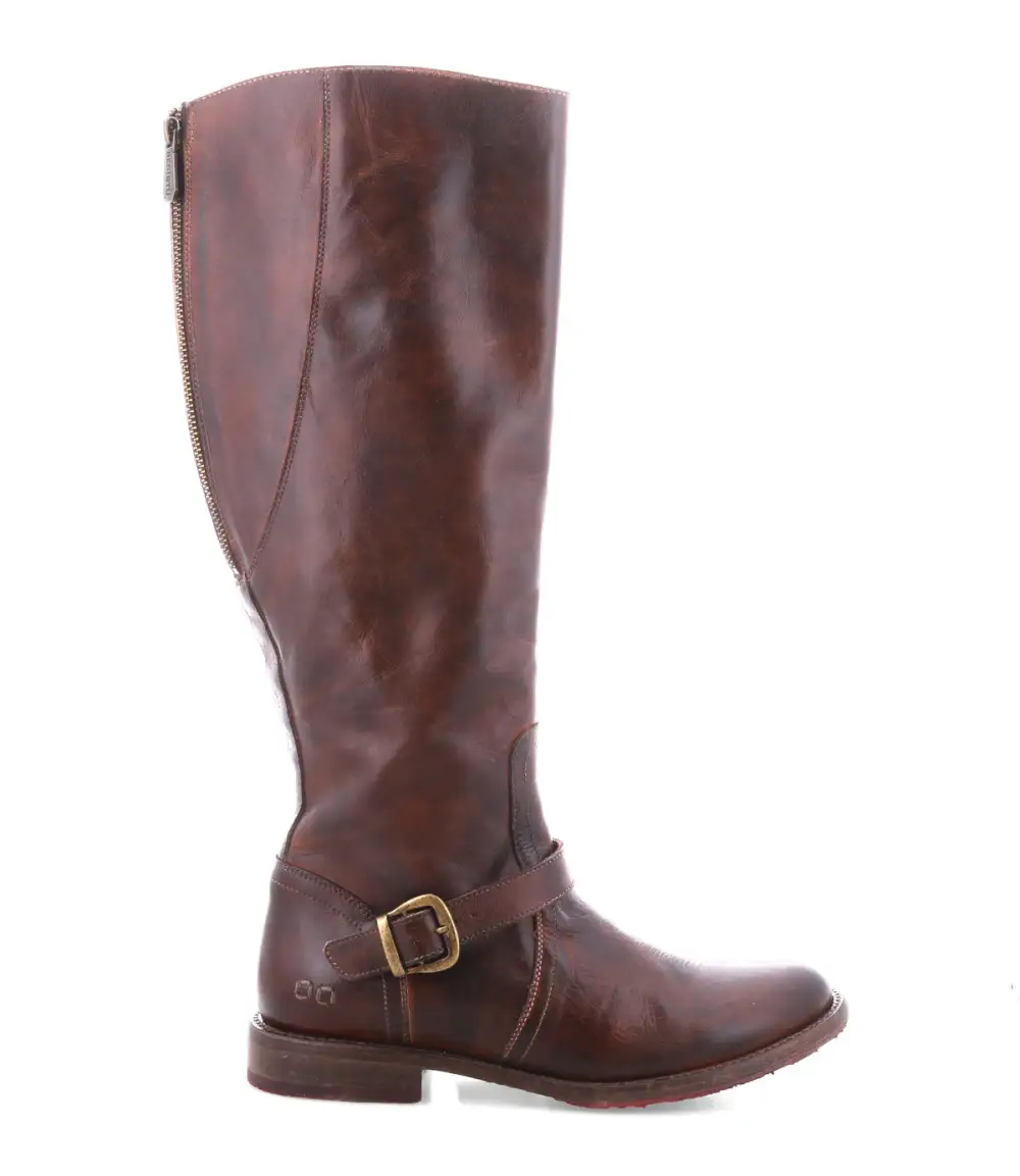 Buckled Layered Riding Boots