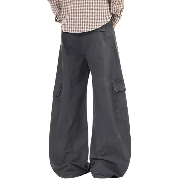 Relaxed Fit Multi Pocket Men's Casual Pants
