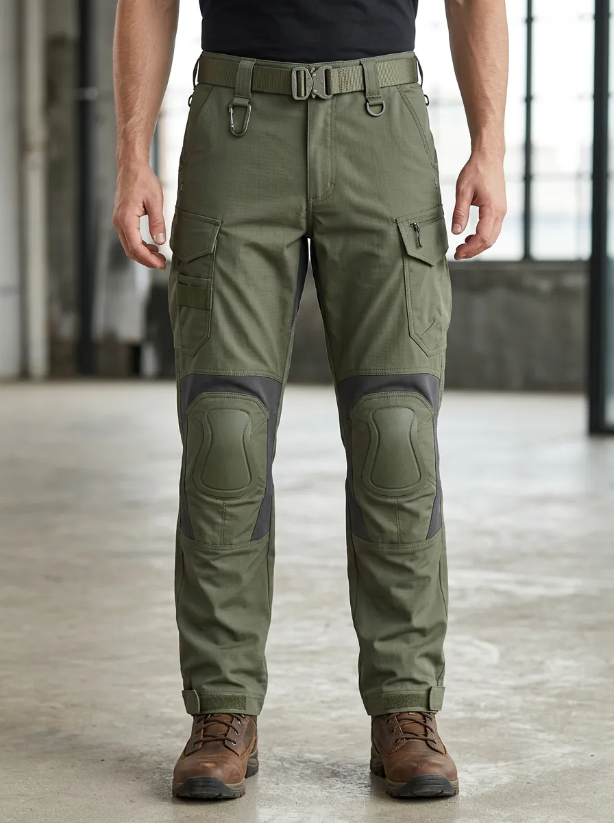 Men's Rugged Workwear Outdoor Waterproof Tactical Cargo Pants