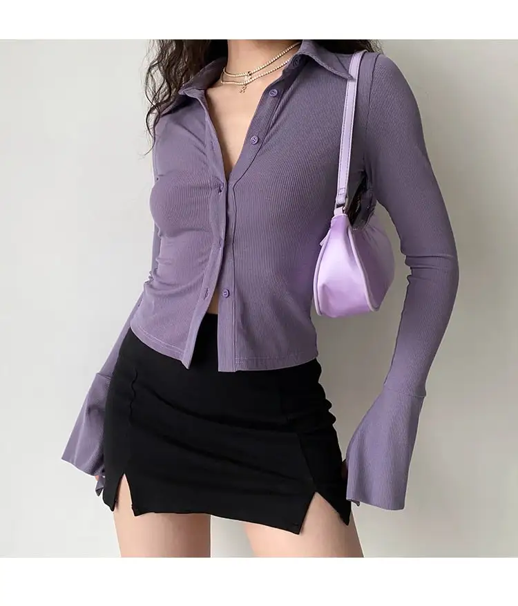 Ribbed Button Front Sweater