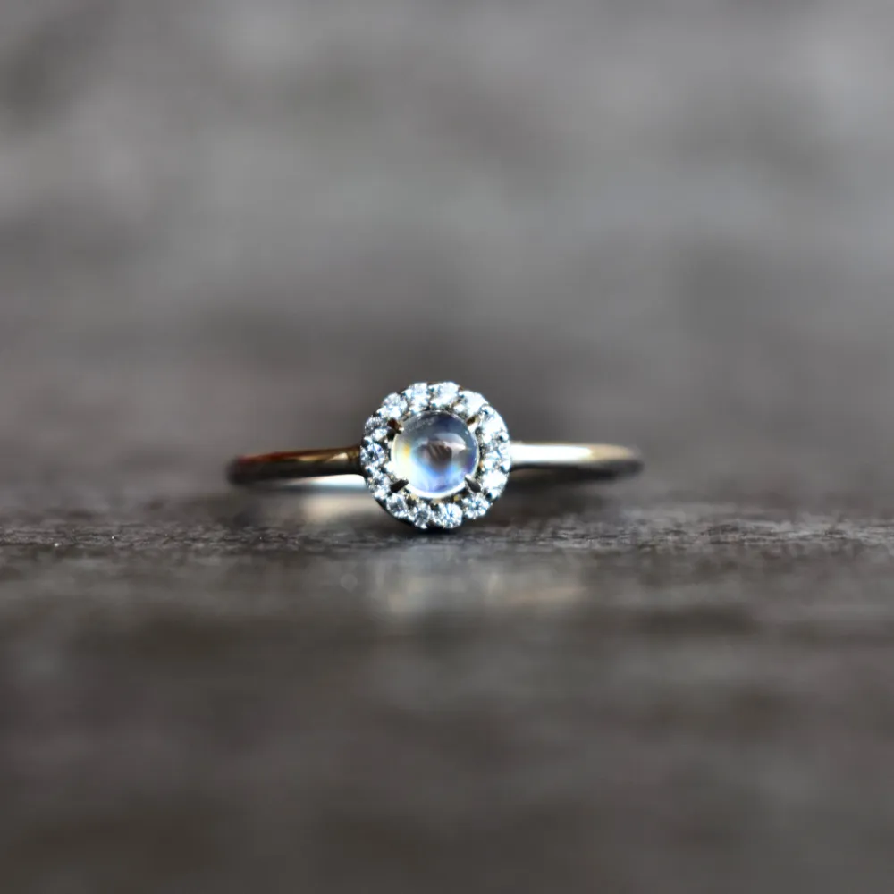 Whispering Moon Moonstone Ring