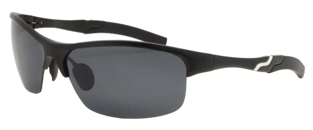 Polarized Full Aluminum- Rectangular Semi Rimless Sunglasses