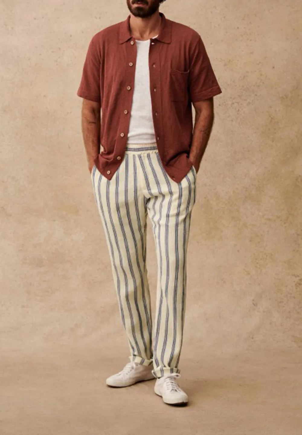 Burgundy Patch Pocket Short Sleeve Camp Shirt