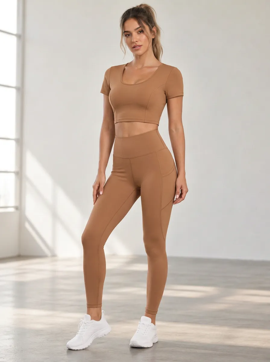 Women's Leisure Active Printed Leggings Set