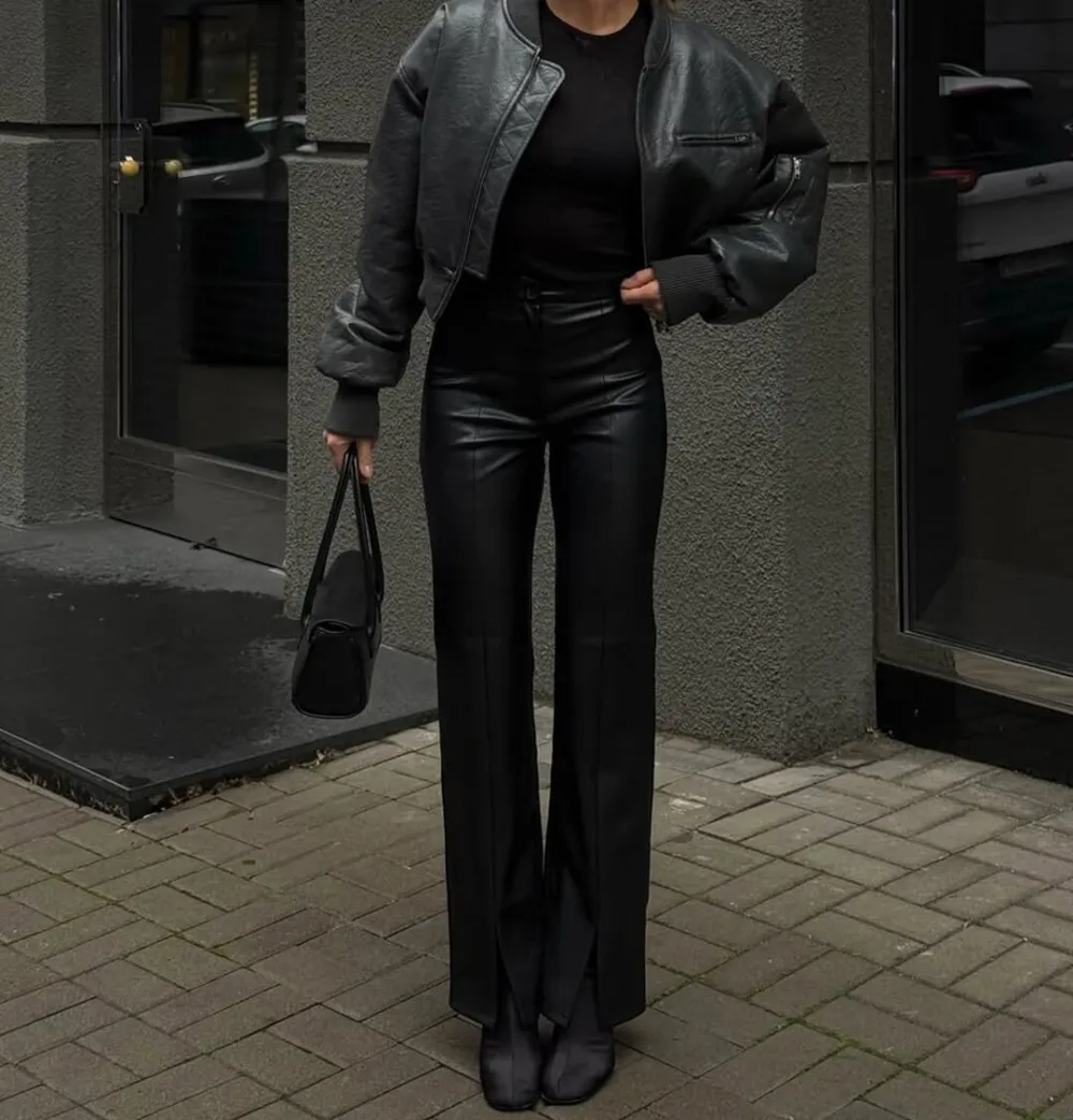 Faux Leather Pants
