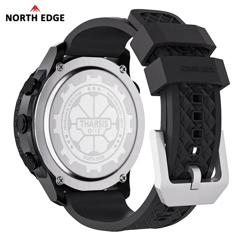 North Edge Compass Altimeter Barometer 50M Waterproof Outdoor Watch THARSIS