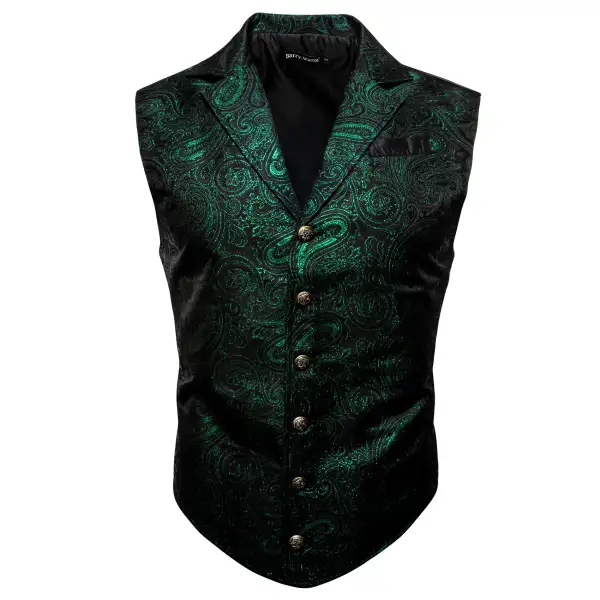 Refined Paisley Dress Vest