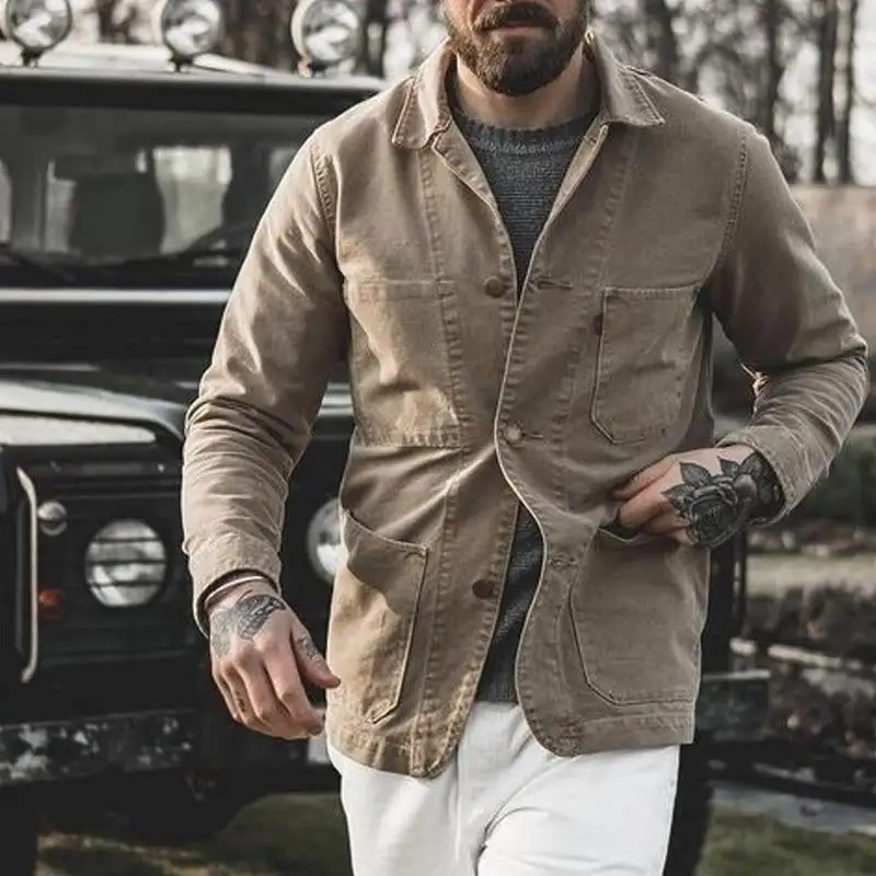 Tailored Zip Canvas Jacket