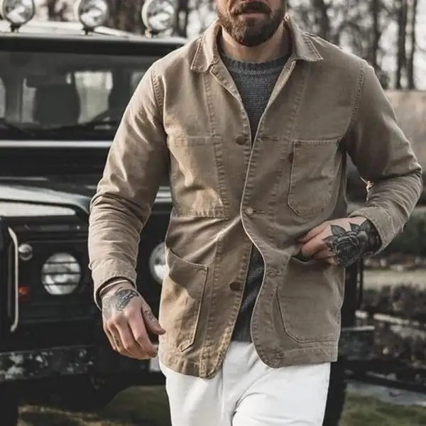 Tailored Zip Canvas Jacket