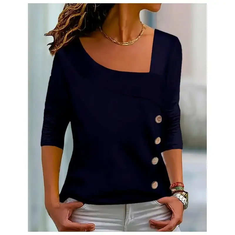 Women's Asymmetric Long-Sleeve T-Shirt