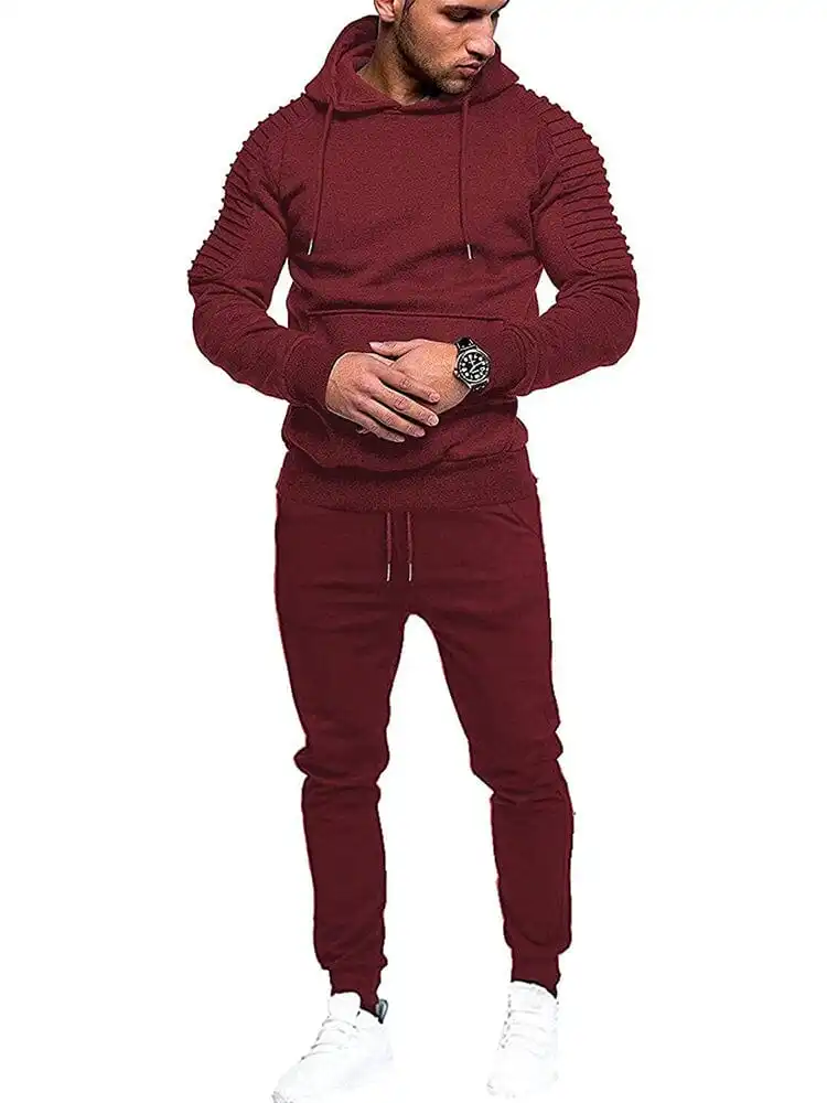 Hoodie Jogging Athletic Suits Two Piece Set