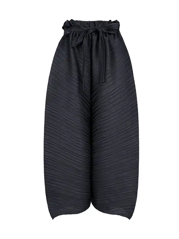 Women's Wide Leg Loose Fit Pleated Pants
