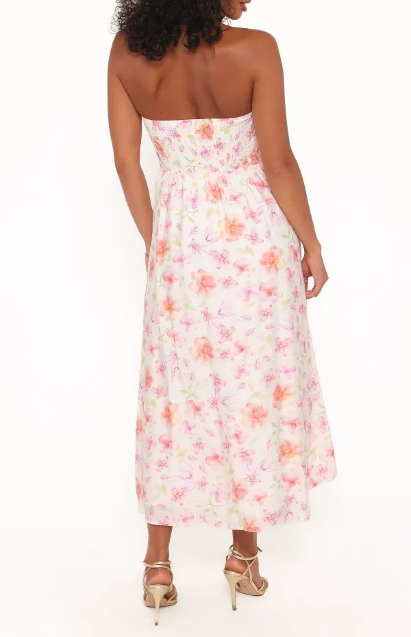 Rayon Shirred Maxi Dress