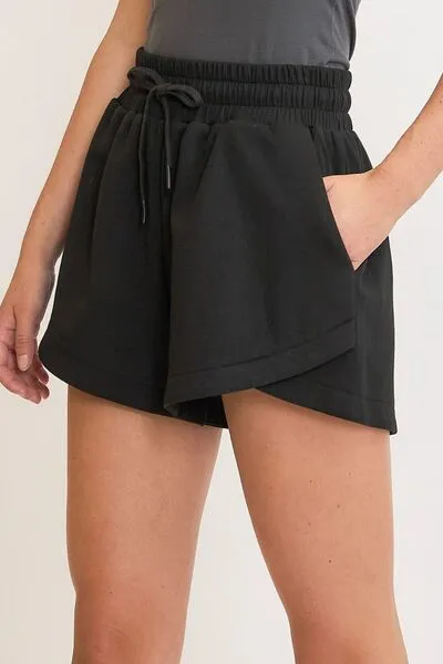 Full Size Drawstring Sweatshorts with Pockets Shorts