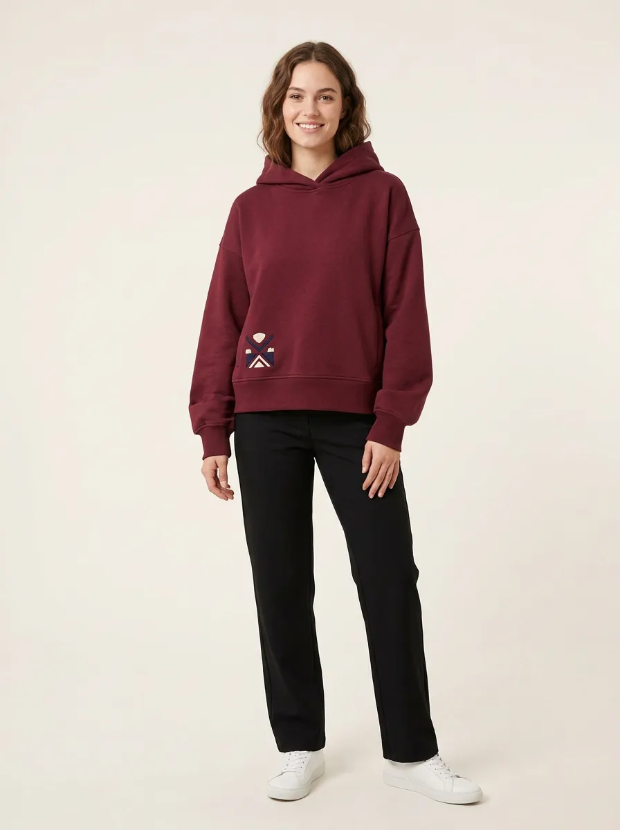 Women's Casual Comfort Geometric Graphic Minimalist Hoodie