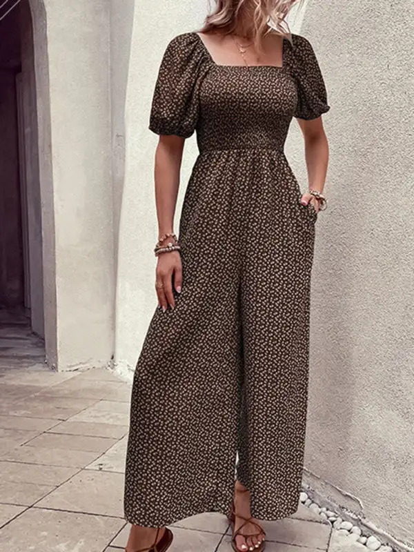 Tailored Everyday Printed Jumpsuit