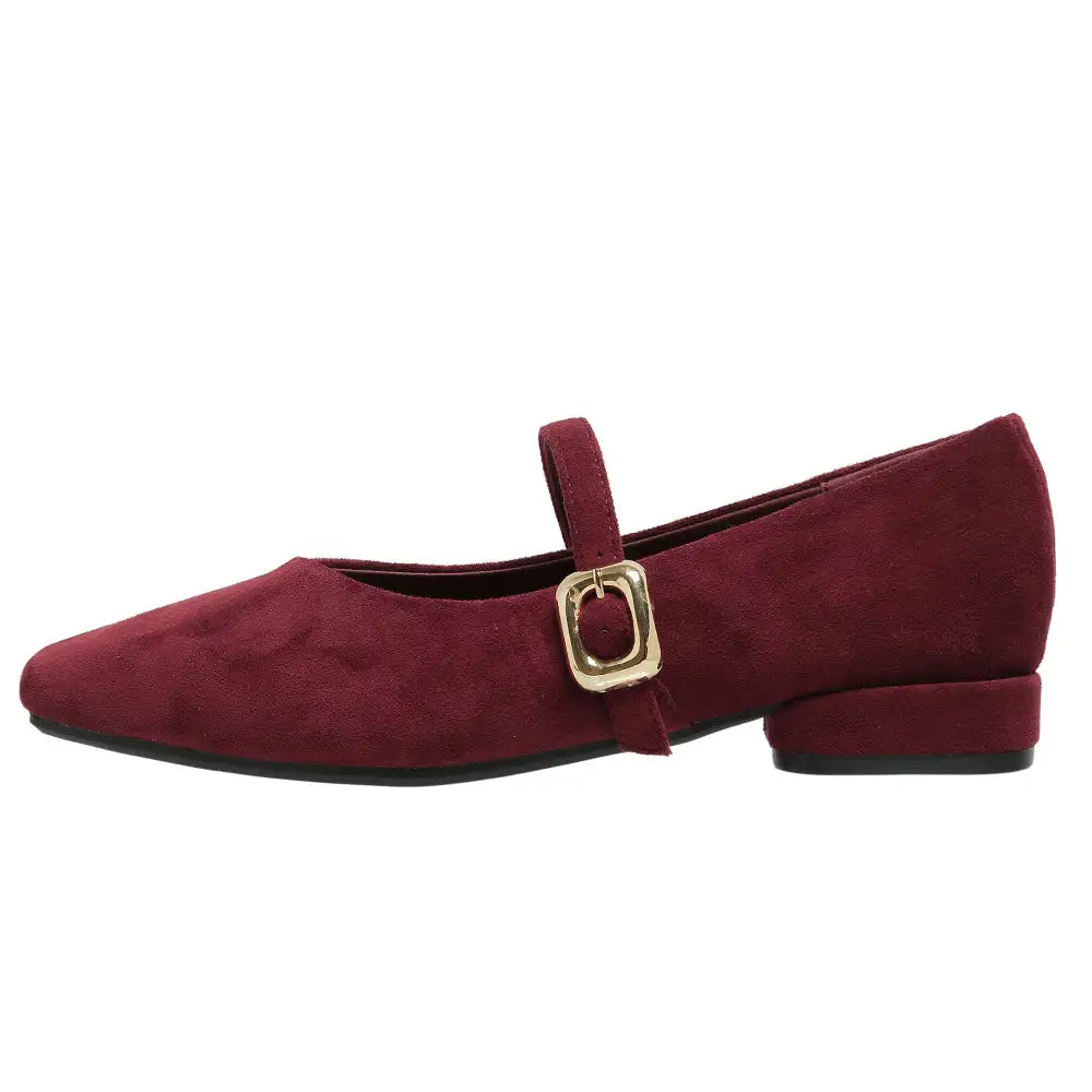 Morning Café Low Heel Babies with Strap