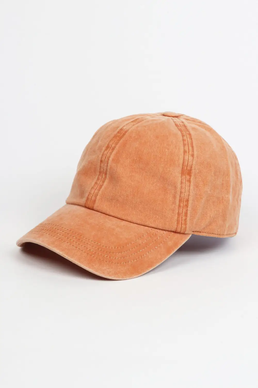 Six Panel Washed Denim Baseball Cap