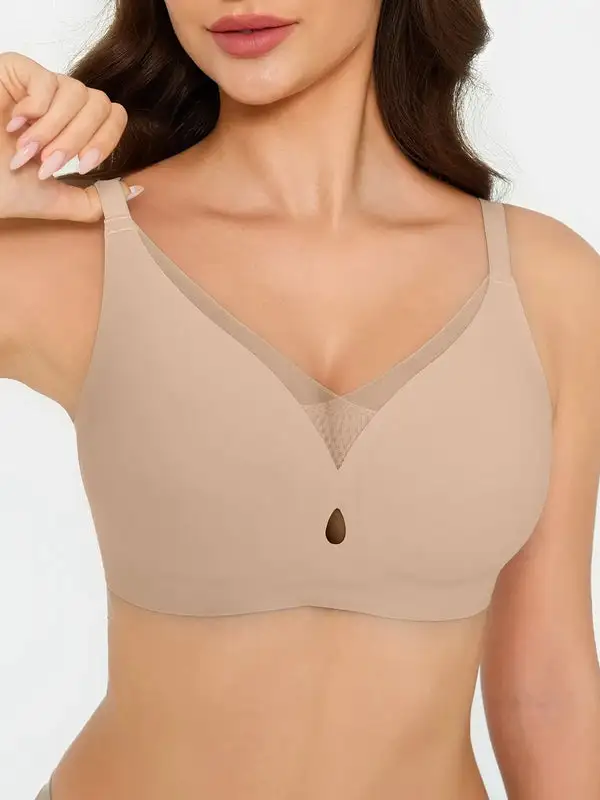 Seamless Breathable Contour Plunge Bra
