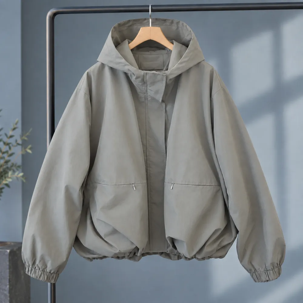 Balloon Hem Jacket
