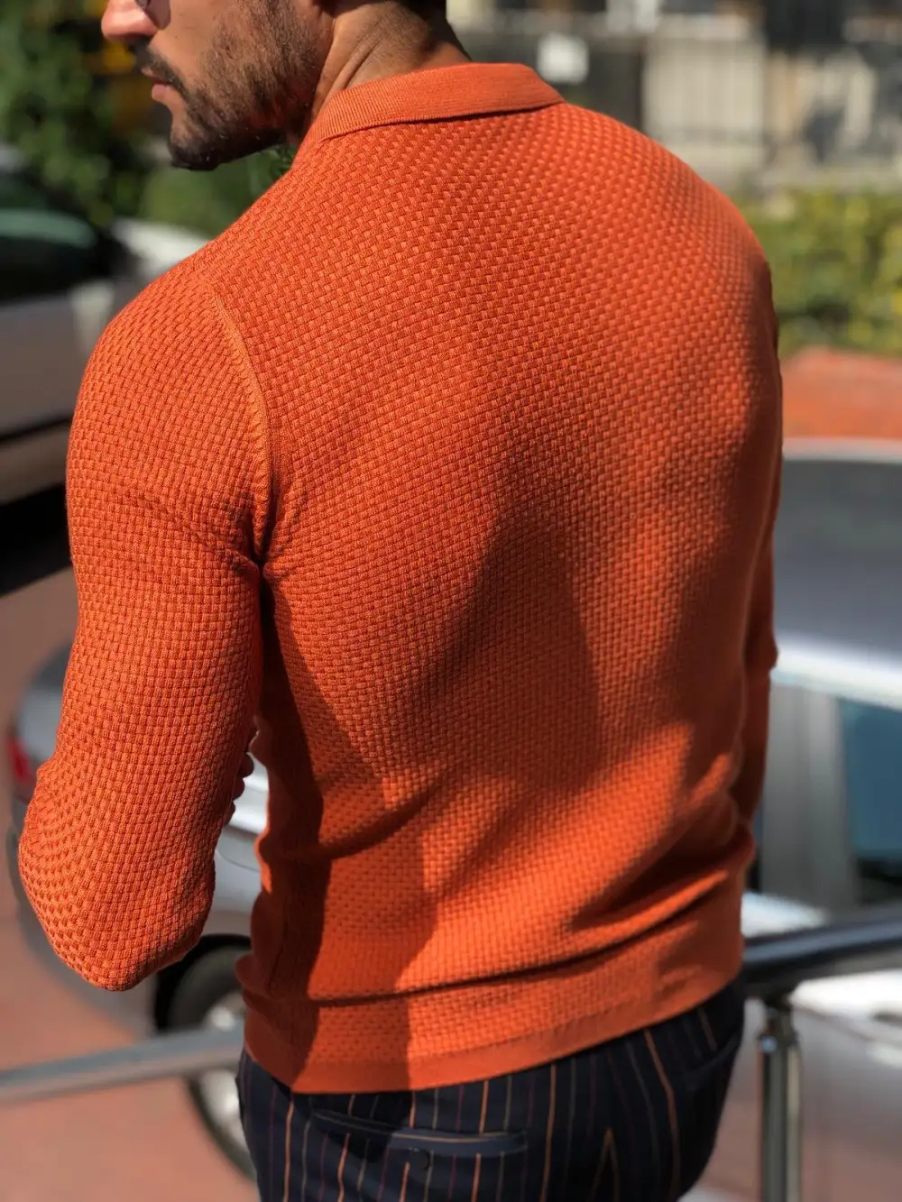 Timeless Polo Collar Slim Fit Knit Sweater
