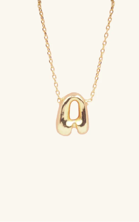 Letter Personalized Bubble Necklace
