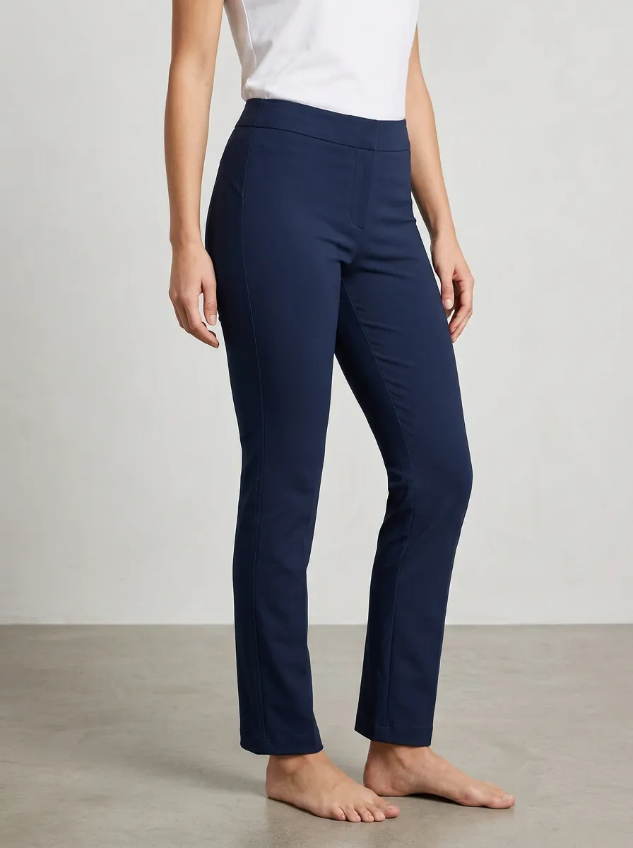 Classic High-Stretch Mid-Rise Mid-Rise Stretch Pants