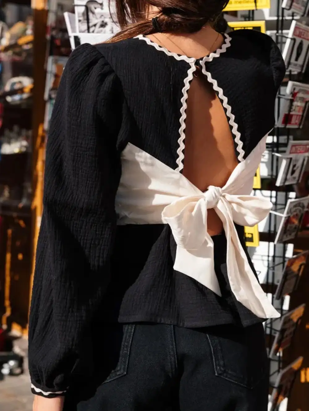 Lightweight Bow Detail Blouse