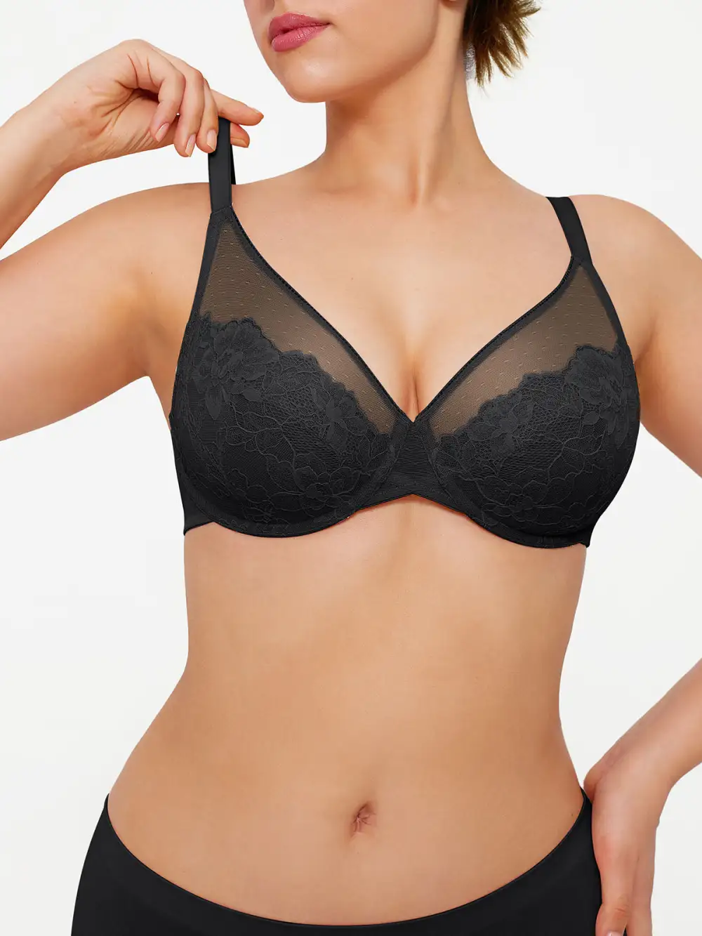 Lightweight Underwire Smoothing Lace Bra