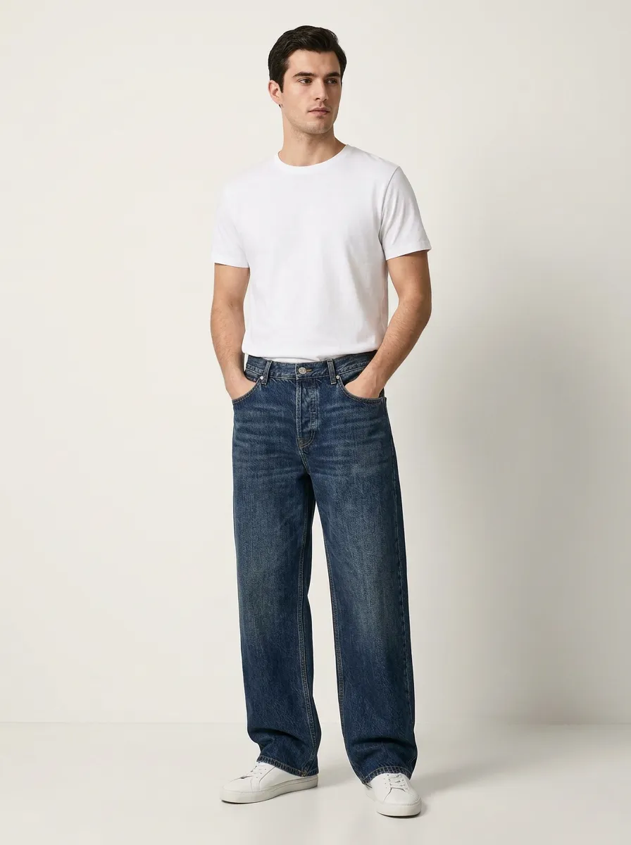 Men's Heritage Workwear Wide Leg Jeans